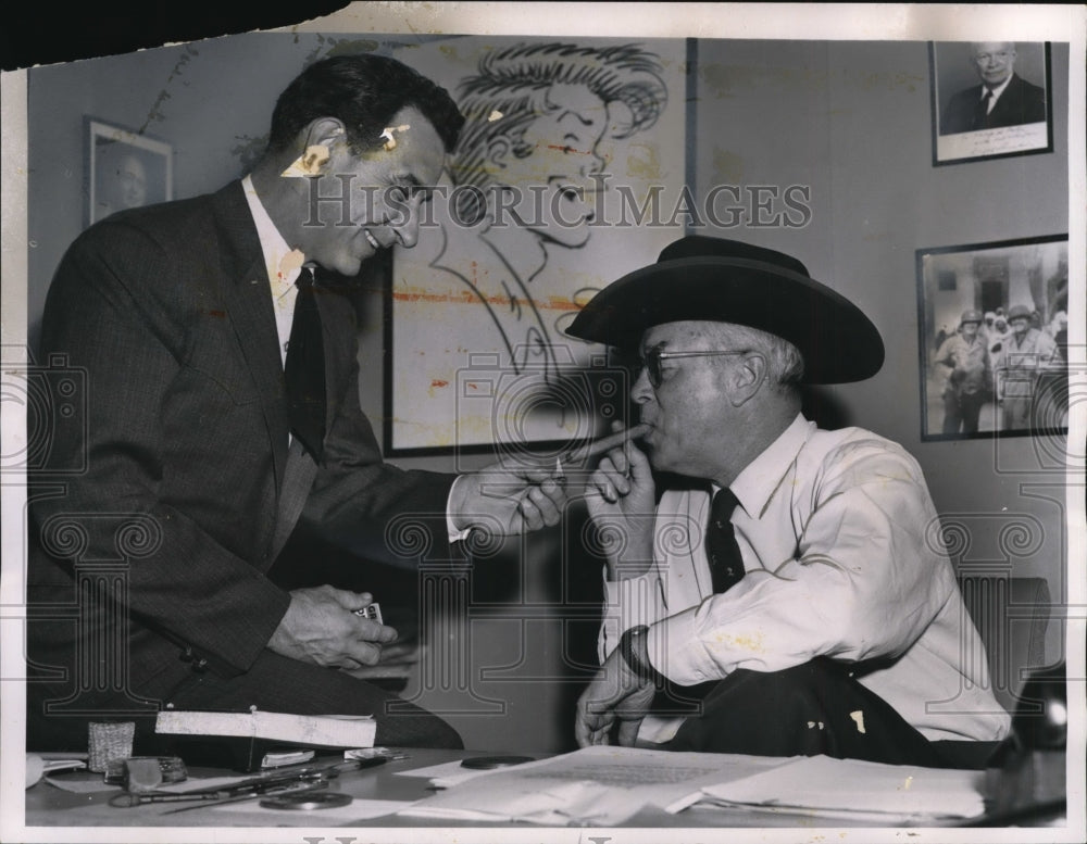 1962 Press Photo Marshal Ramon House and Phol Porter - cvb18156 - Historic Images