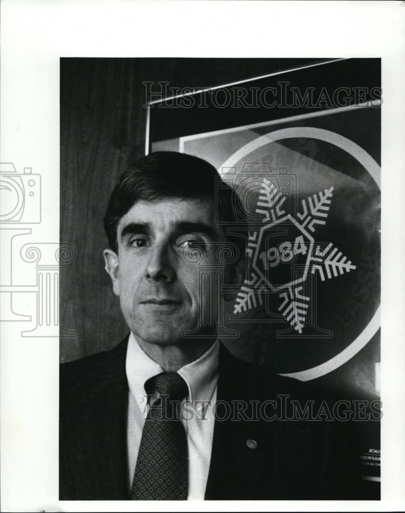 1989 Press Photo Robert Baker, Kaiser&#39;s plan manager - cvb18262 - Historic Images