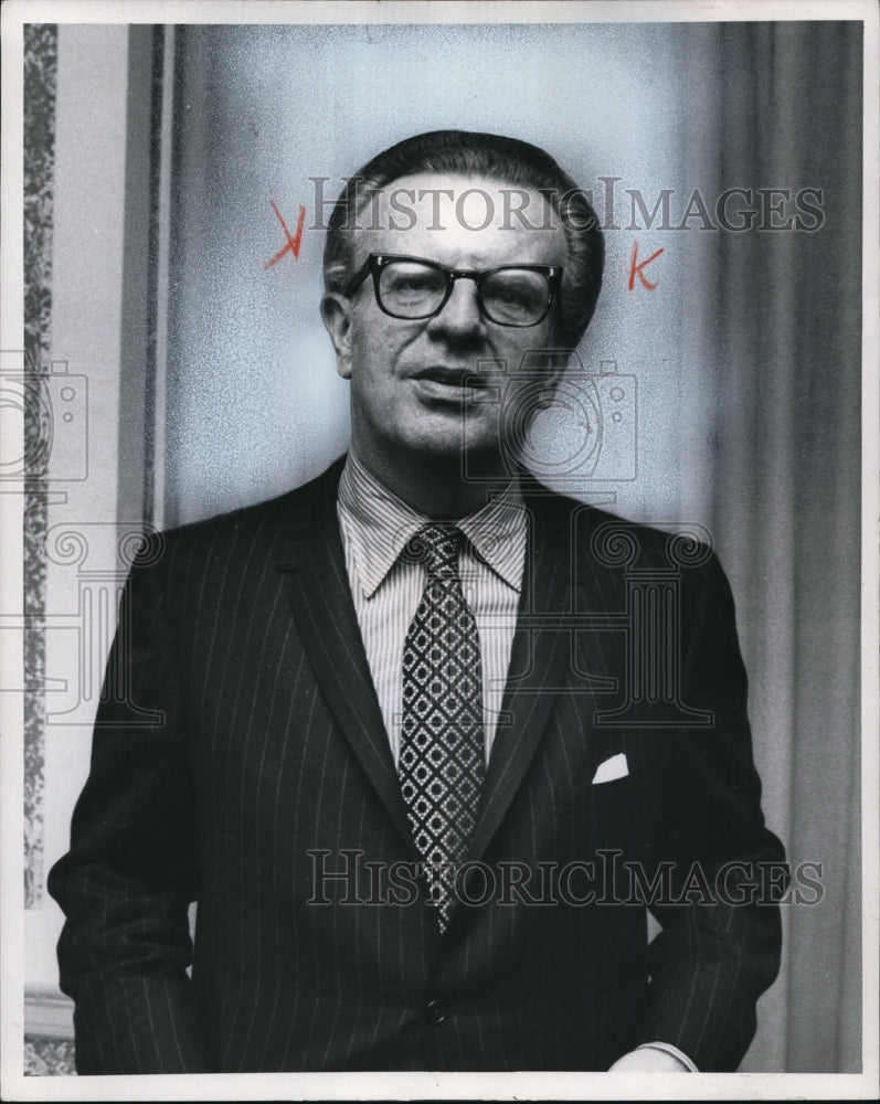 1970 Press Photo Lawrence O'Brian, Demo. National Chairman - cvb18292 - Historic Images