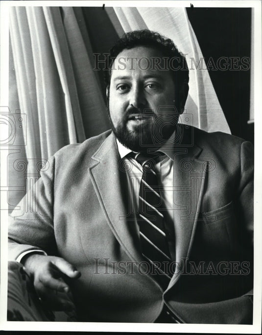 1985 Press Photo Alberto Mizrani, New Cantor at Park Synagogue - cvb18338 - Historic Images