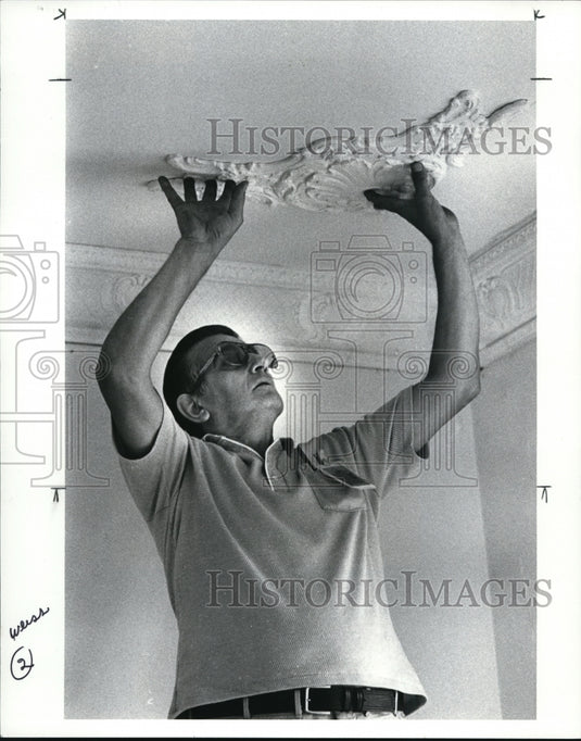 1986 Press Photo Decorative plaster moldings - cvb18379 - Historic Images