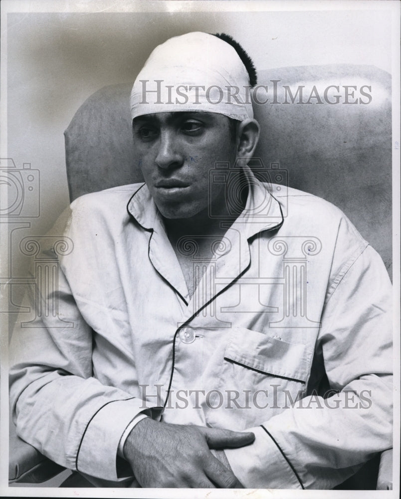 1969 Press Photo Hector Galeano- injured in July 4th storms. - cvb18430 - Historic Images