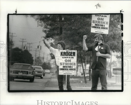 1984 Press Photo Labor Unions United Food & Welfare Commercial Workers - Historic Images