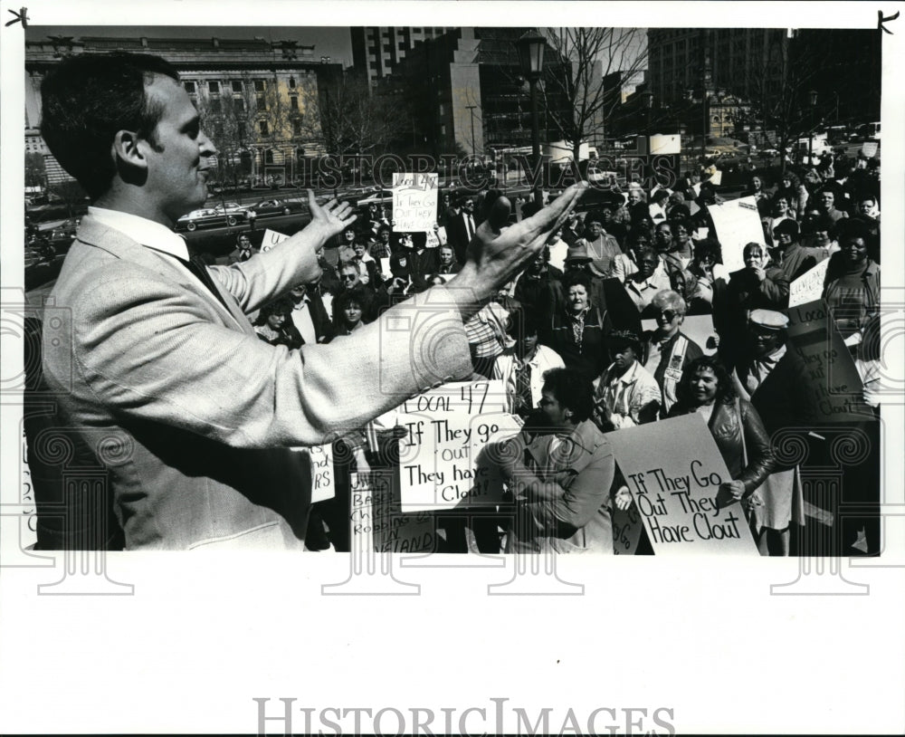 1986 Press Photo Labor Unions - Service Employees International - cvb18616 - Historic Images