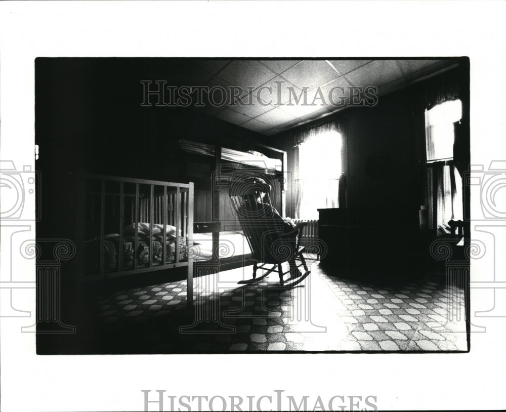 1983 Press Photo Templum House, shelter for battered women on West Side - Historic Images