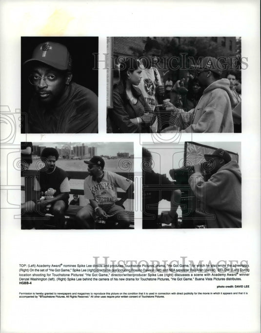 1999, Spike Lee directs Rosario Dawson & Ray Allen in He Got Game - Historic Images