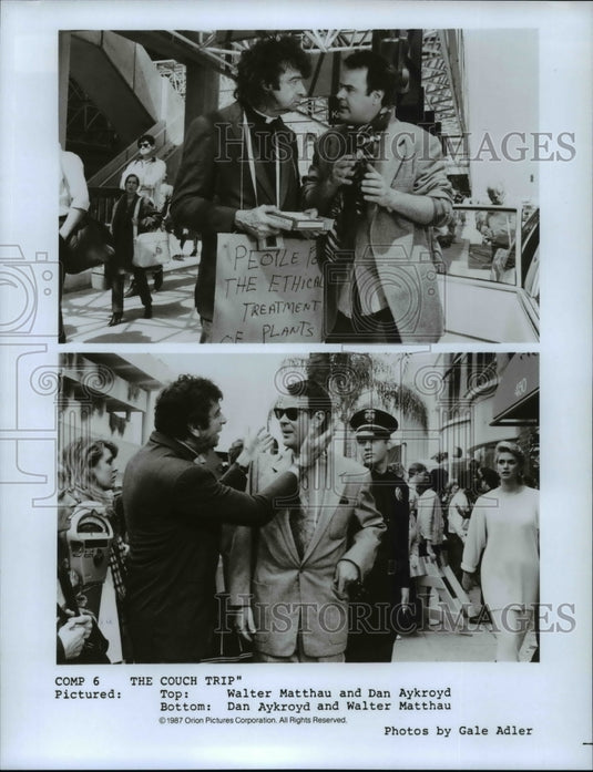 Press Photo The Couch Trip Walter Matthau and Dan Aykroyd - cvb18803 - Historic Images