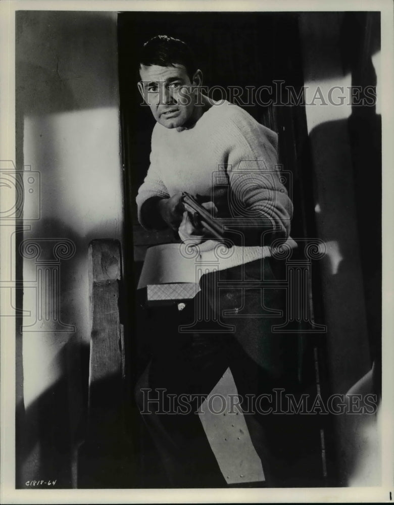 1965 Press Photo Stuart Whitman in &quot;Signpost to Murder&quot; - cvb18865-Historic Images