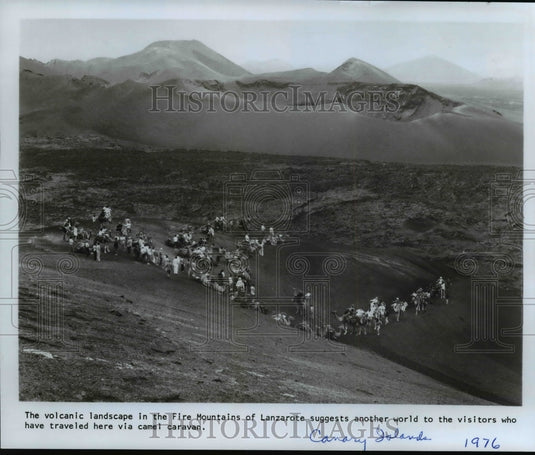 1976 Press Photo Fire Mountains of Lanzarote, Canary Islands. - cvb18914 - Historic Images