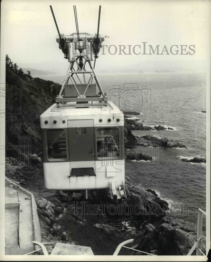 1971 Aerial Bath on coastline of Wakayama north of Tokyo-Historic Images