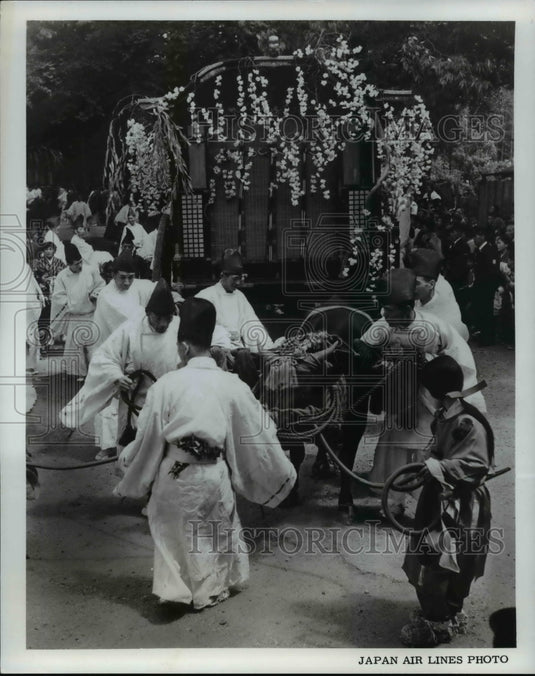 1964 Part of Aoi-Matsuri or Hollyhock Festival in Kyoto, Japan-Historic Images