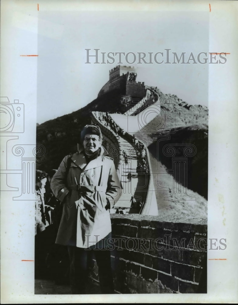 1979 Press Photo The Great Wall of China with Sutton - cvb19143 - Historic Images