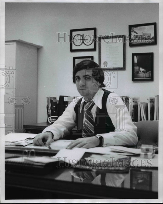 1980 Press Photo Robert B D'Angelo, Managing Dir Edwin J Thomas Performing Arts - Historic Images