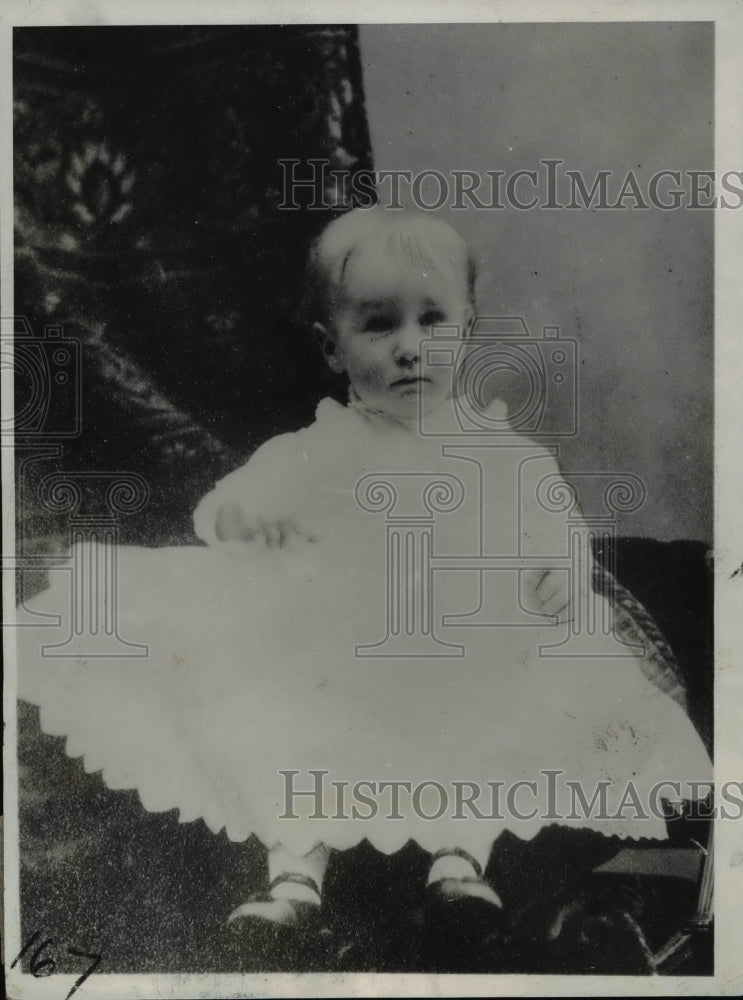 1945 Press Photo Governor Franklin D. Roosevelt at the age of two - cvb19444 - Historic Images