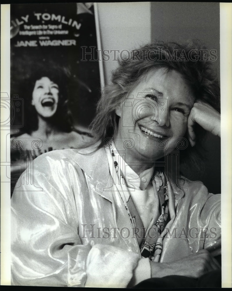 1985 Press Photo Jane Wagner author &amp; director The Search of Intelligent Life - Historic Images