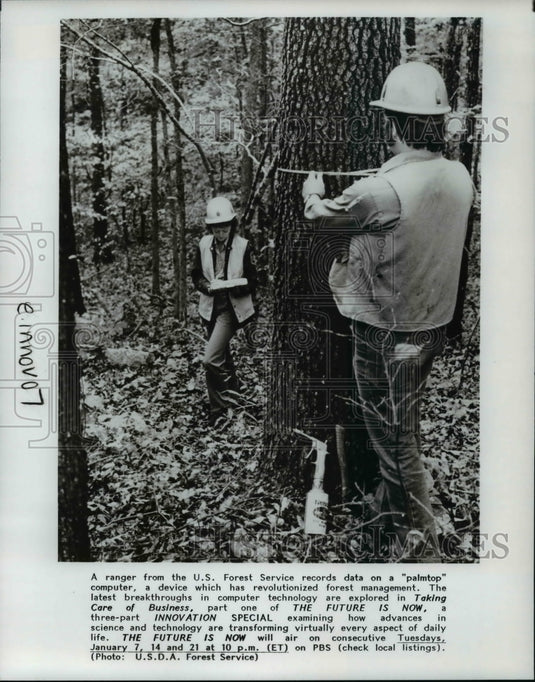 Press Photo Taking Care of Business on The Future is Now - cvb19635 - Historic Images