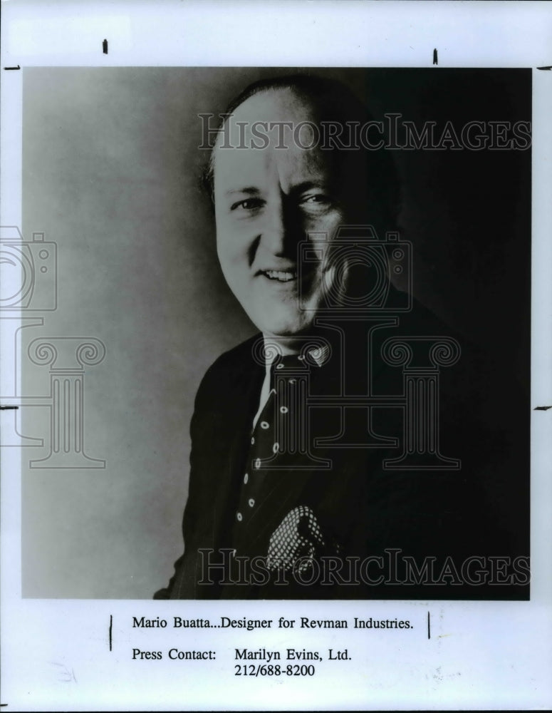 1990 Press Photo Mario Buatta, Designer for Revman Industries - cvb19637 - Historic Images