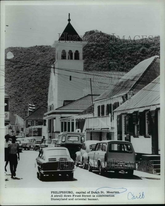 1973 Press Photo Philipsburg, St. Maartin, Dutch West Indies. - cvb19673 - Historic Images