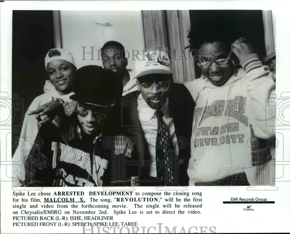 1992 Press PhotoSpike Lee chose Arrested Development to compose the closing song - Historic Images