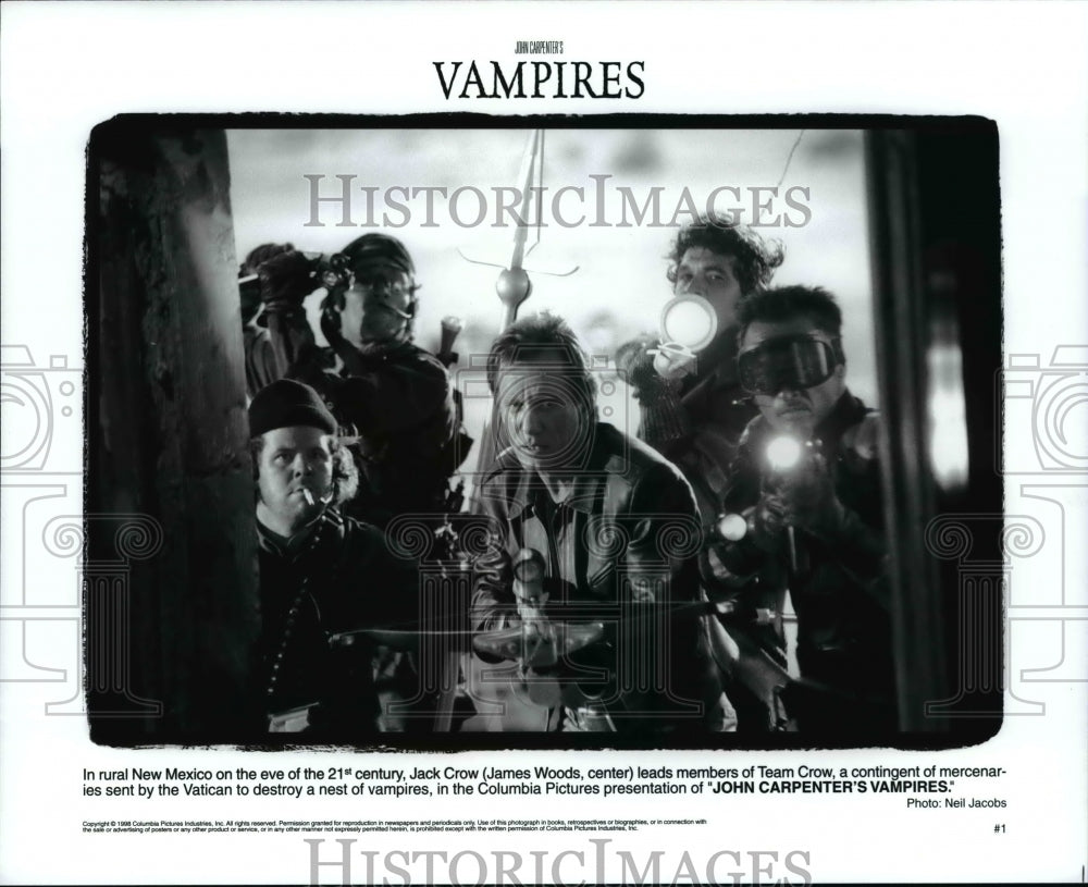 1998 Press Photo James Woods star in John Carpenter&#39;s &quot;Vampires&quot; - cvb19829-Historic Images