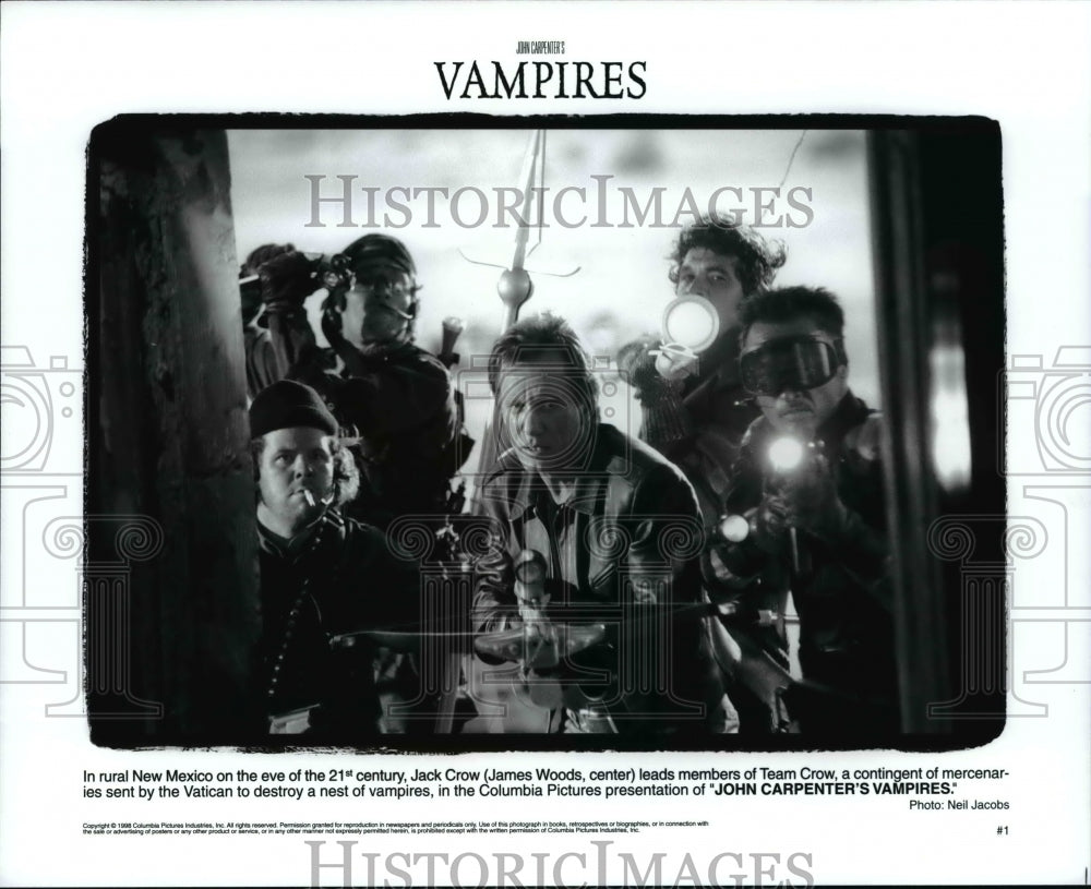 1998 Press Photo James Woods star in John Carpenter's "Vampires" - cvb19829-Historic Images