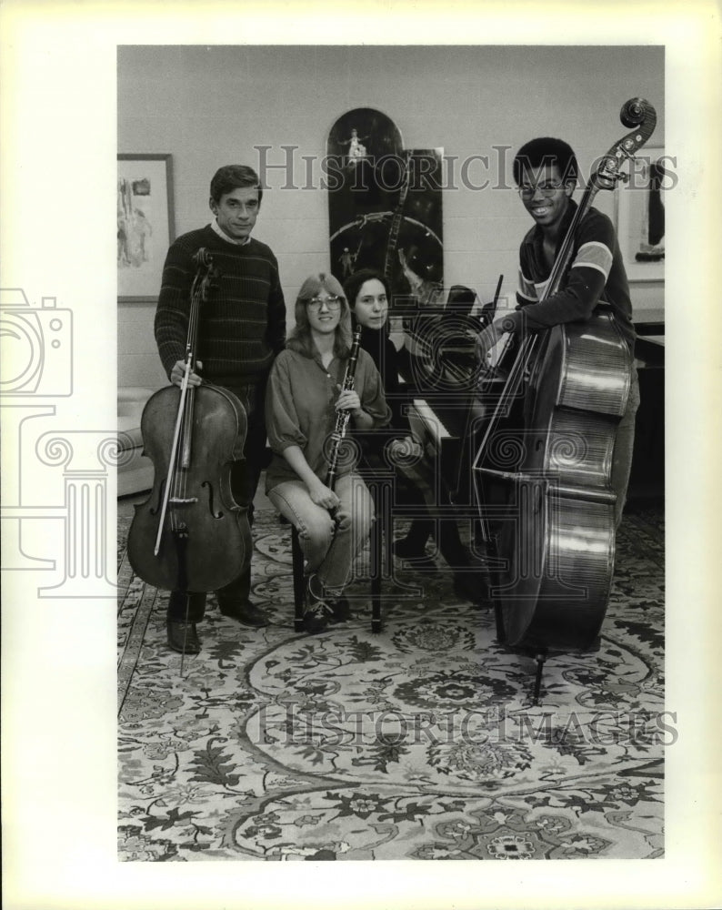 1984 Press Photo Allan Harris, Jane Ellsworth, Elizabeth Howard &amp; Richard Robins - Historic Images