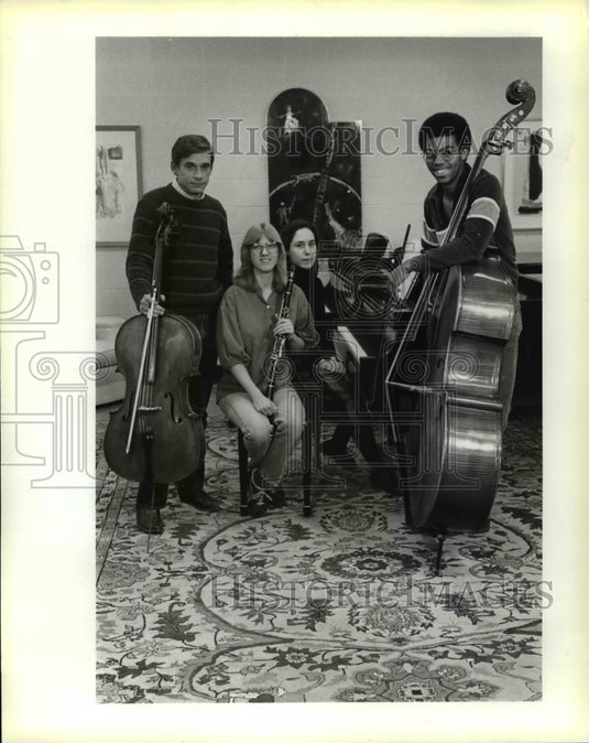 1984 Press Photo Allan Harris, Jane Ellsworth, Elizabeth Howard & Richard Robins - Historic Images