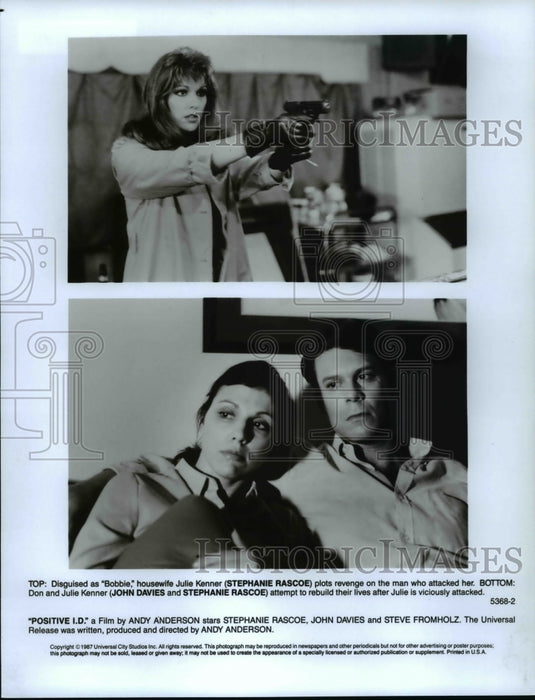 1986 Press Photo Stephanie Rascoe & John Daives in Positive ID - cvb19852 - Historic Images