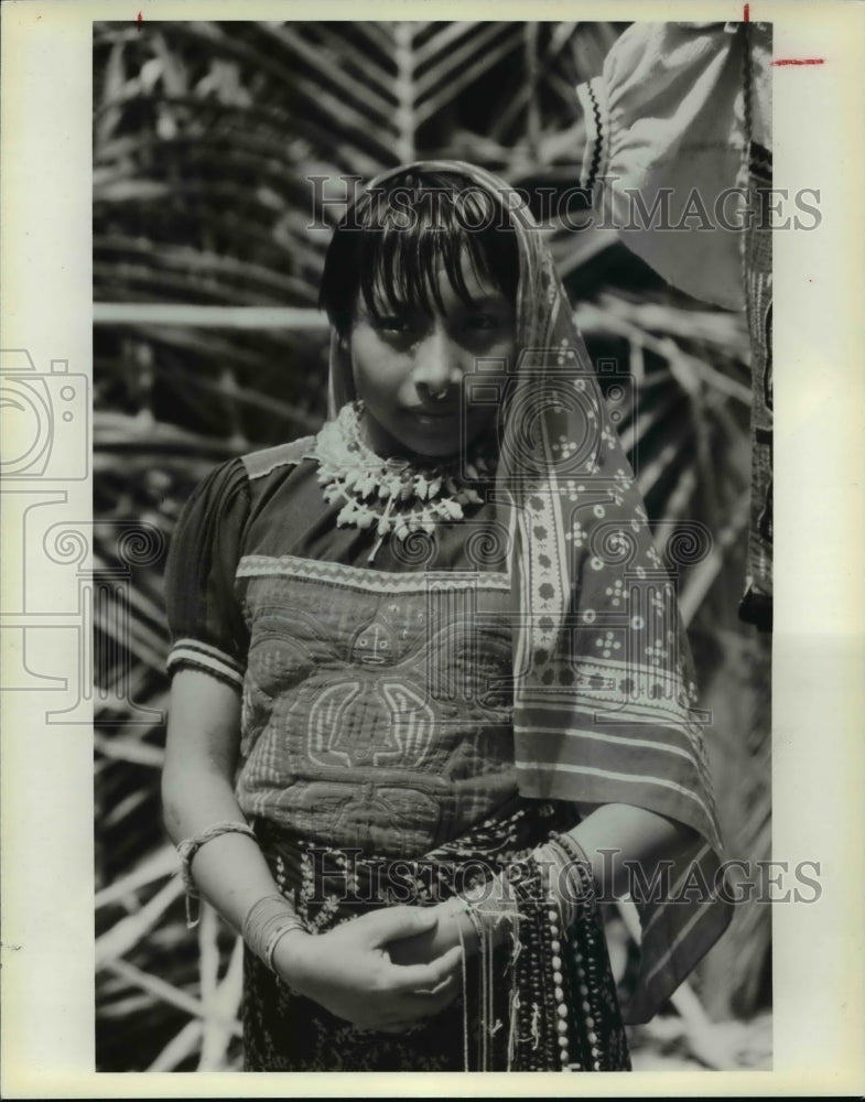 1980 Press Photo Kuna Indian Woman - cvb19914 - Historic Images