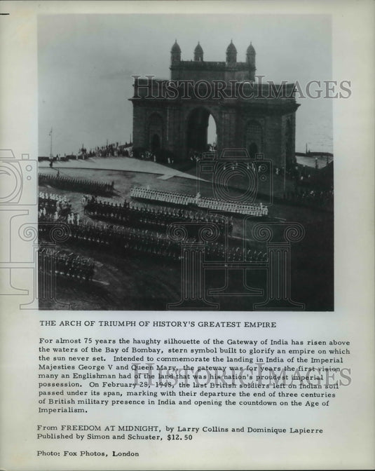 1975 Press Photo The Arch of Triumph of History's Gratest Empire - cvb19917 - Historic Images