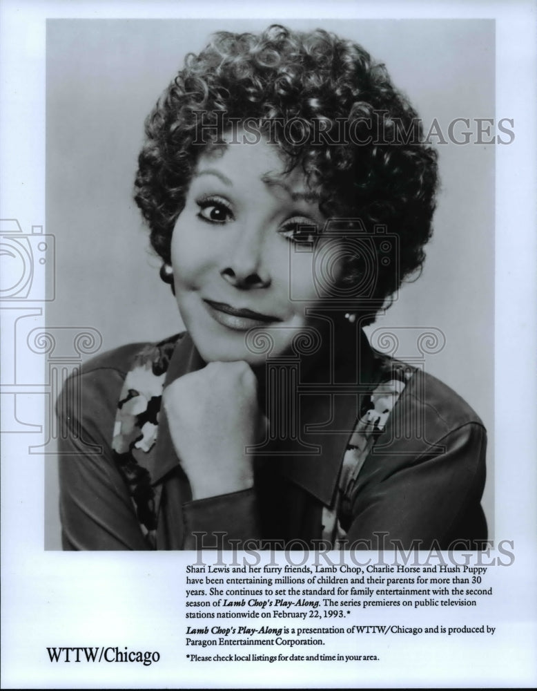 1993 Press Photo Shari Lewis in the second season of LAMB CHOP&#39;S PLAY-ALONG - Historic Images