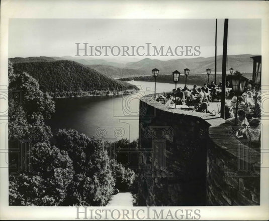 1979 Press Photo Waldeck Castle in North Hesse, view of Lake Eder - cvb20043 - Historic Images