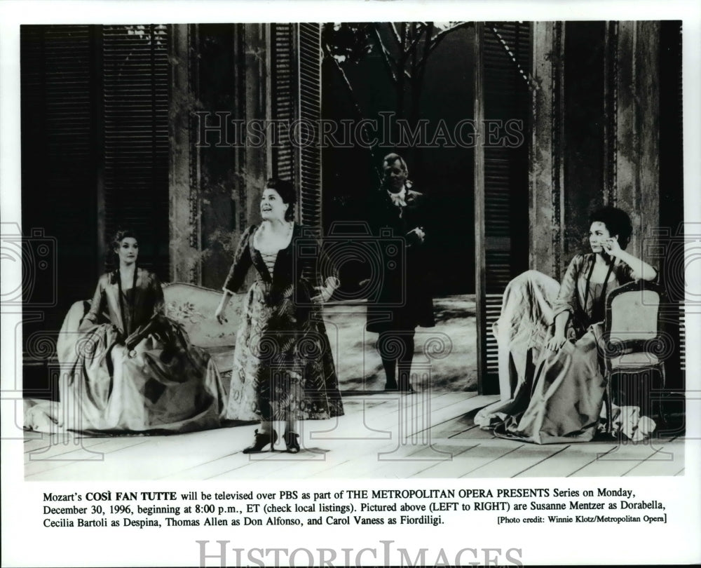 1996 Press Photo The Metropolitan Opera&#39;s Mozart&#39;s COSI FAN TUTTE airs on PBS - Historic Images