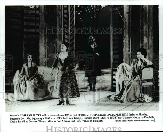 1996 Press Photo The Metropolitan Opera's Mozart's COSI FAN TUTTE airs on PBS - Historic Images