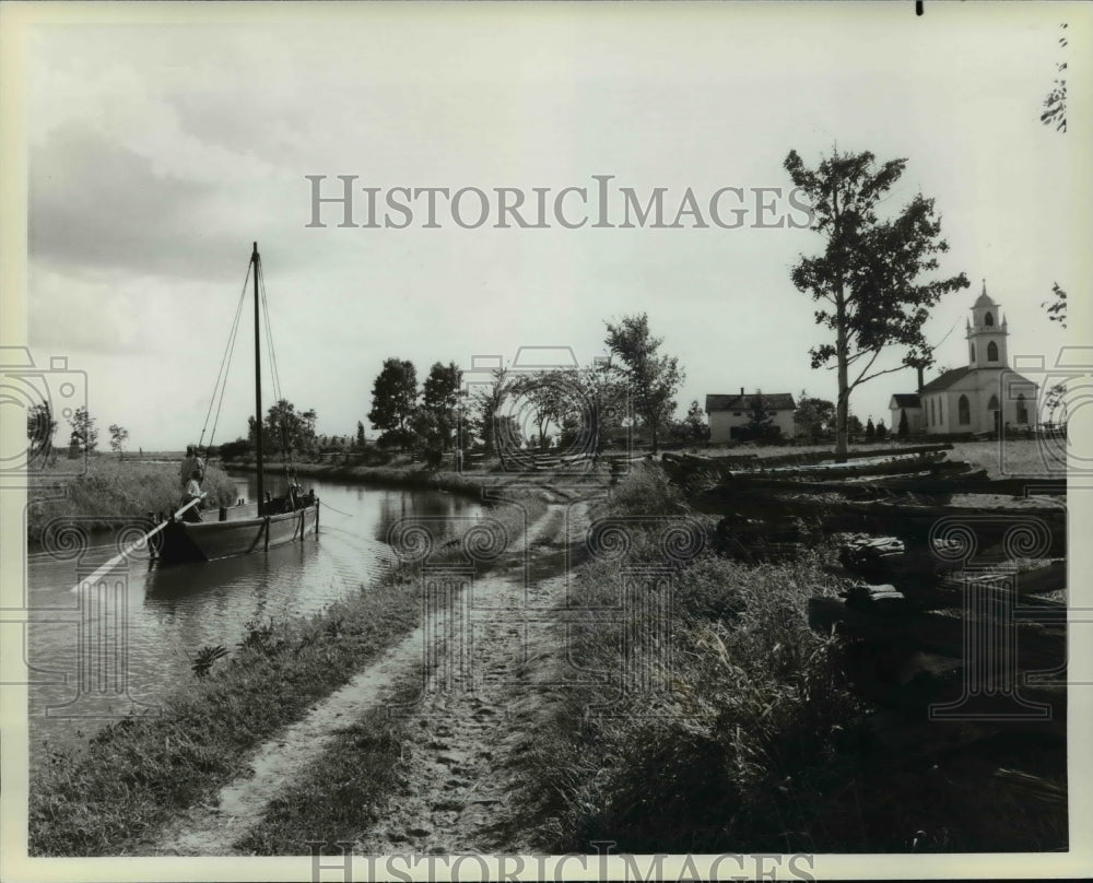 1982 Press Photo Upper Canada Village, near Morrisburg, Ontario, Canada. - Historic Images