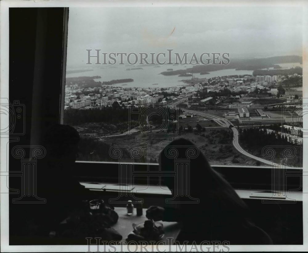 1969 Press Photo Kuopio from Puijo Tower - cvb20141- Historic Images