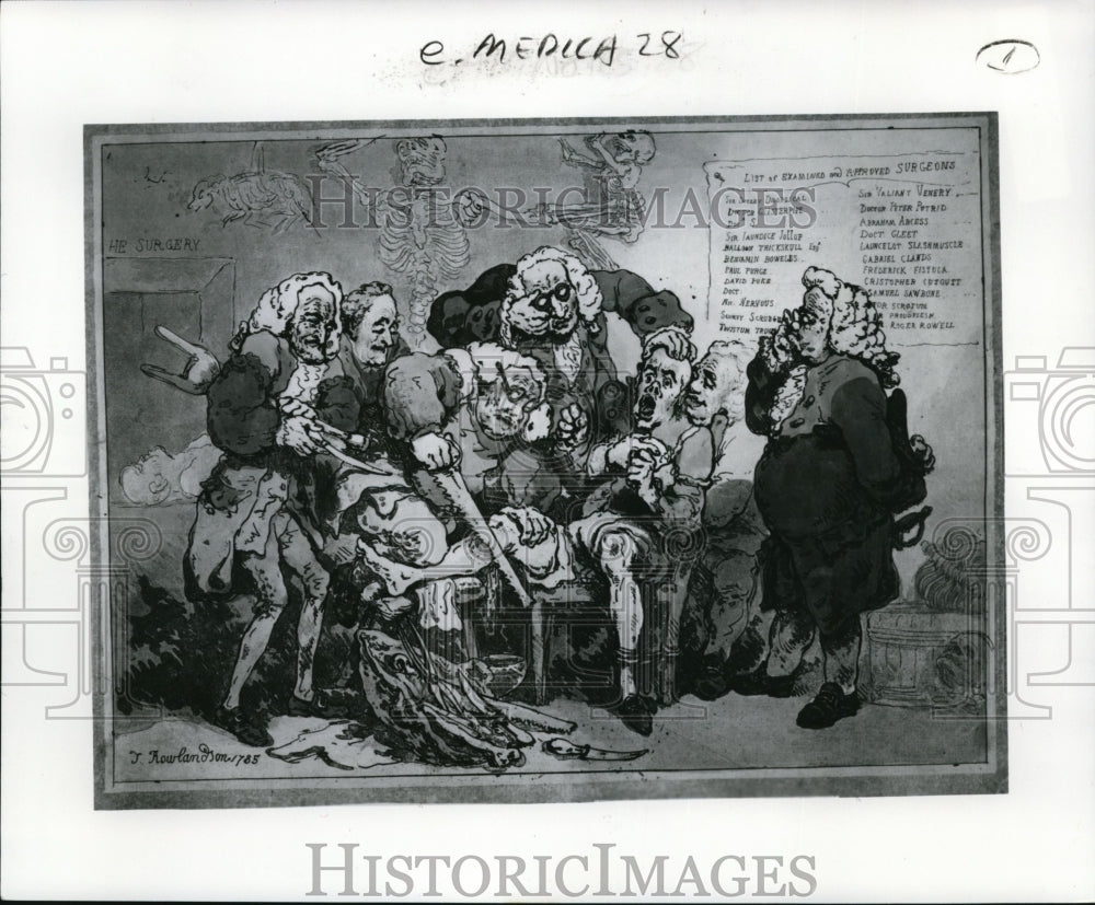 1986 Press Photo Thomas Rowlandson, English, 1756-1815. The Amputation - Historic Images