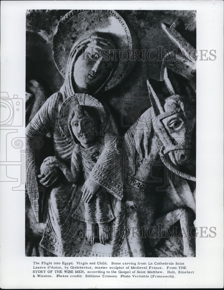 1964 Press Photo The Flight into Egypt: Virgin and Child - cvb20327 - Historic Images