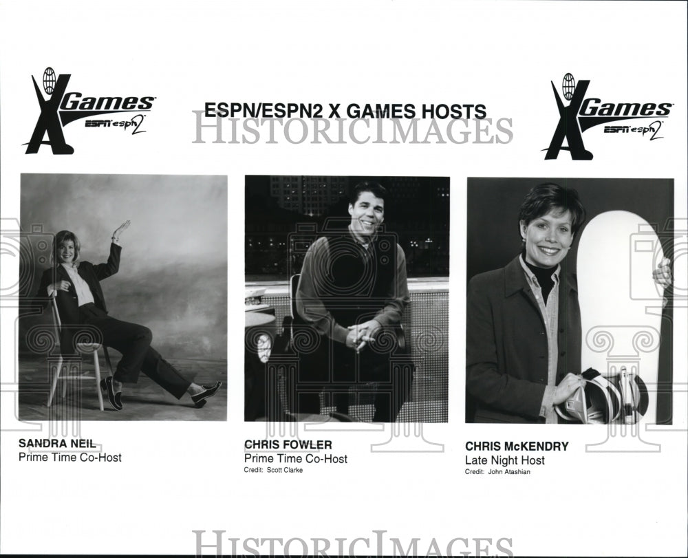 Press Photo ESPN X Games Hosts - cvb20485 - Historic Images