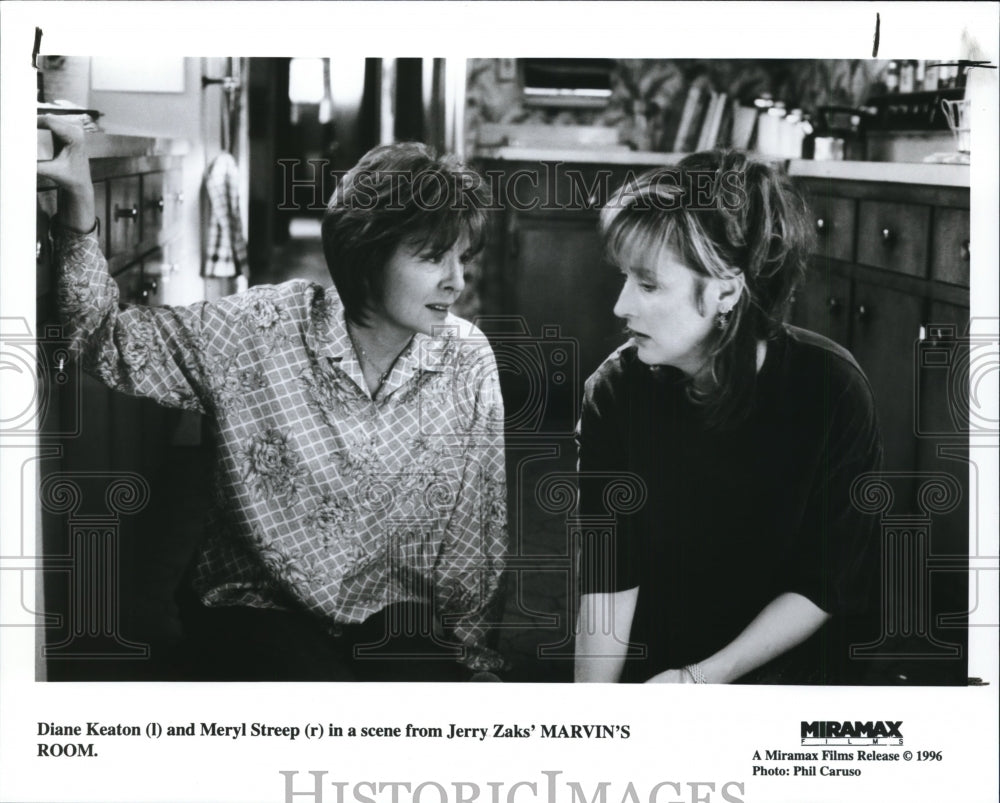 1997 Press Photo Diane Keaton and Meryl Streep in "Marvin's Room". - cvb20487 - Historic Images