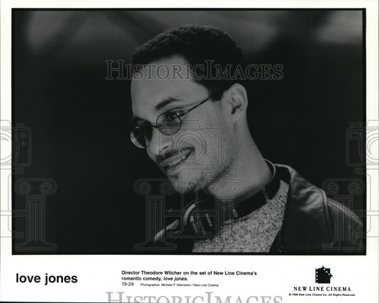 Press Photo Director Theodore Witcher on set of "love, Jones" - cvb20489 - Historic Images