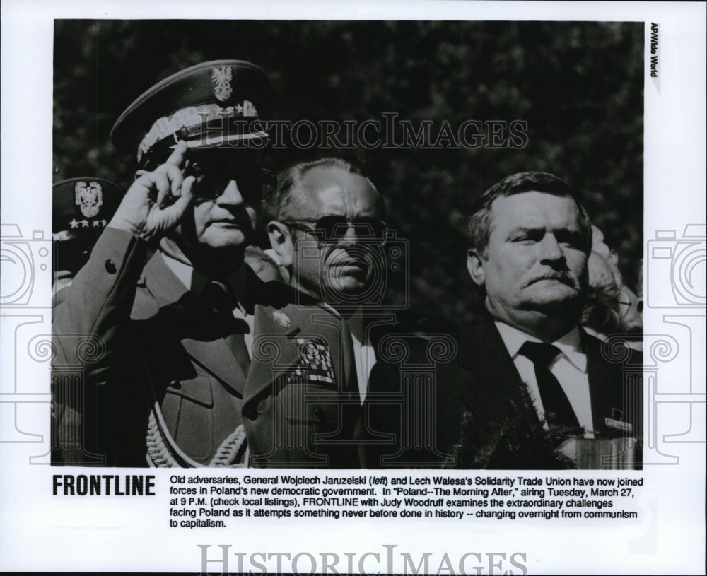 Press Photo Frontline-The Morning After Documentary with Judy Woodruff - Historic Images