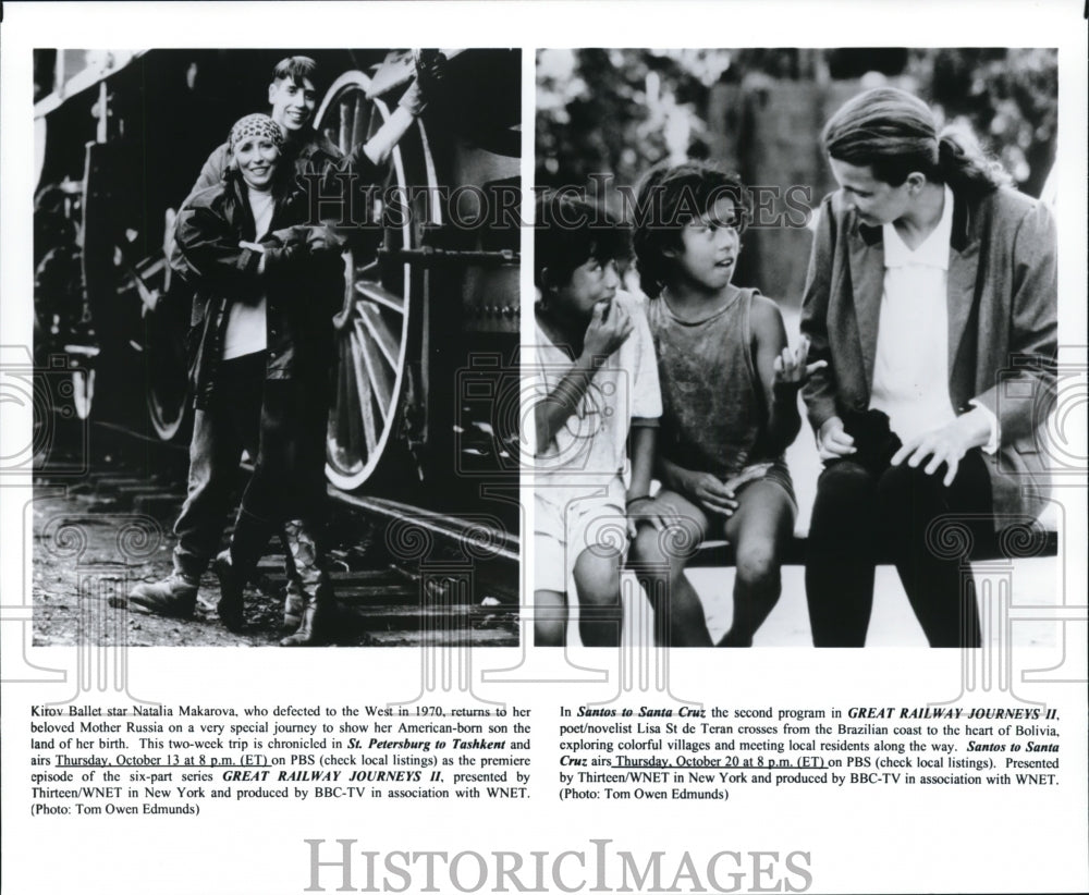 Press Photo Kitov Ballet Star Natalia Makarove for Railway Journey - cvb20574 - Historic Images