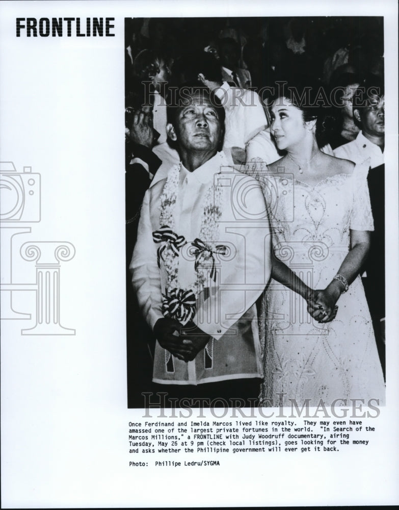 Press Photo In Search of the Marcos Millions, Frontline documentary - cvb20687 - Historic Images