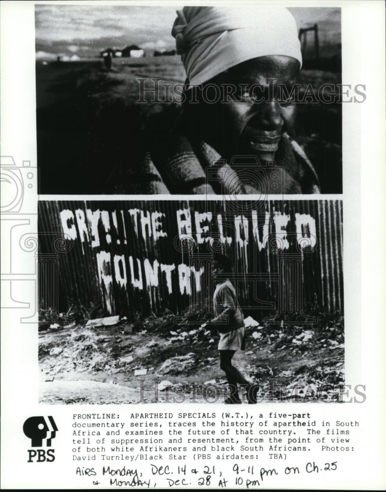 Press Photo Frontline: Apartheid Specials - cvb20693 - Historic Images