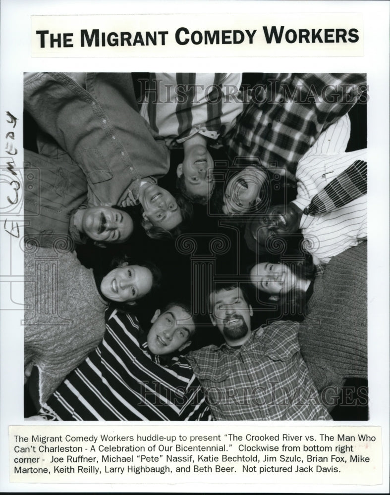 1996 Press Photo &quot;The Migrant Comedy Workers&quot; - cvb20737 - Historic Images