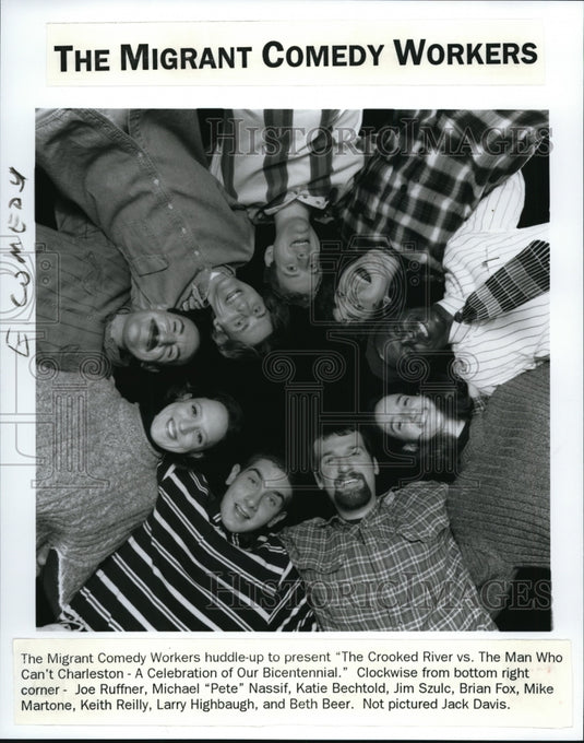 1996 Press Photo "The Migrant Comedy Workers" - cvb20737 - Historic Images