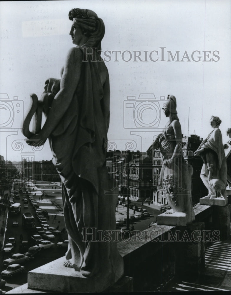 1984 Statuary overlooking the Alles de Tourny in Bordeaux, France-Historic Images
