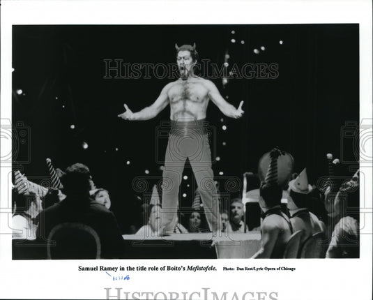 Press Photo Samuel Ramey in the Title Role of Boito's Mefistofele - Historic Images