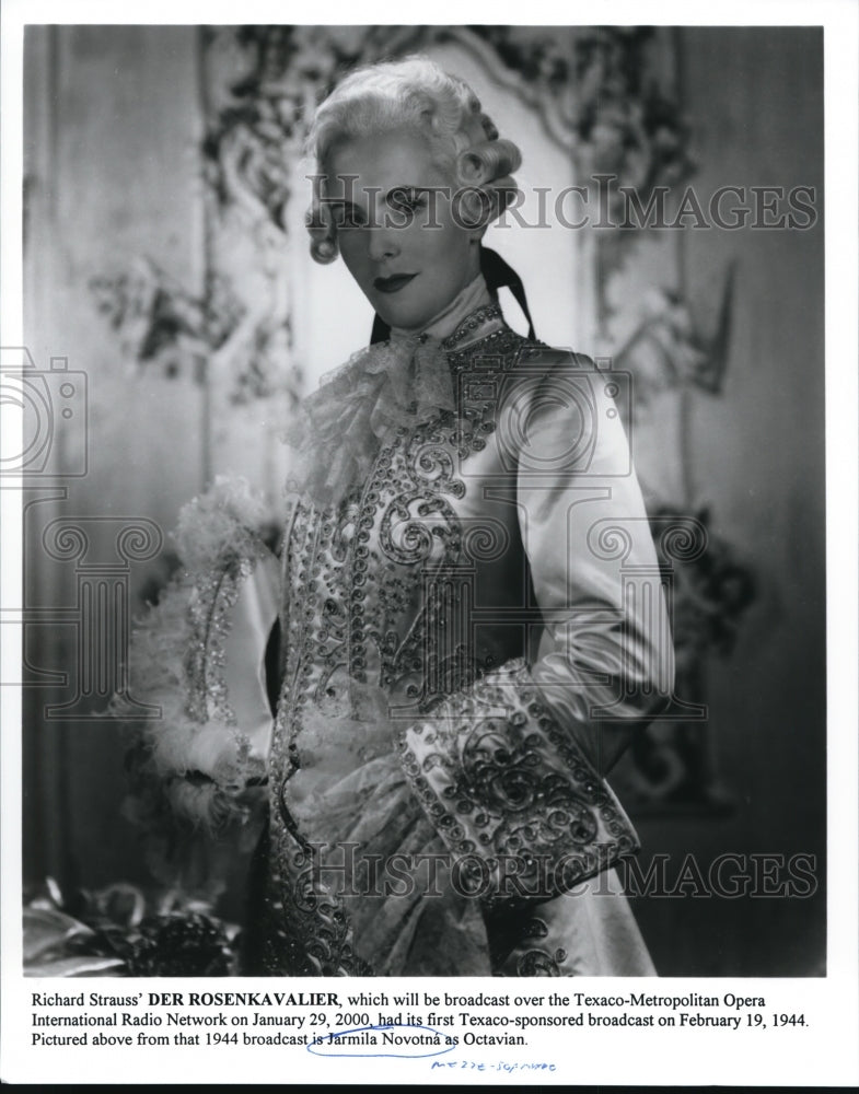 1944 Press Photo Jarmila Novotna in Richard Strauss&#39; Der Rosenkavalier - Historic Images